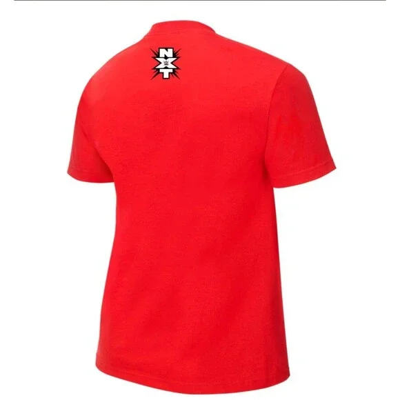 New Ricochet NXT Tee T-Shirt Red WWE Authentic Mens Size XL Deadstock - Picture 2 of 2